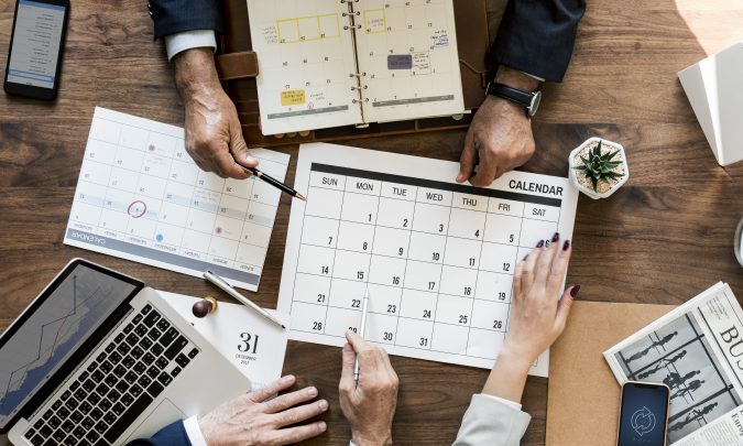 Group of business people having a meeting